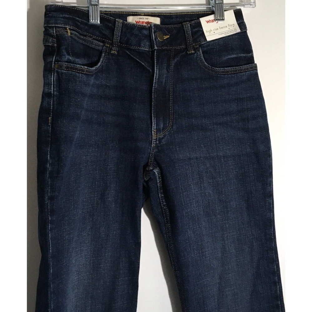 Wrangler High-Waisted Fierce Flare Women's Size 2/26/30 Dark Wash Denim Jeans - Picture 4 of 7